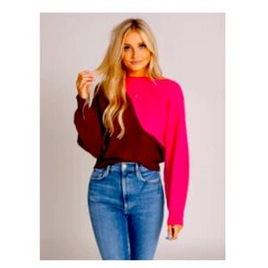 Lush Wavy Block Sweater. Size S.